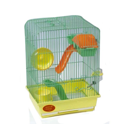 Клітка для гризунів емаль 2-поверхи, 30х23х41 см